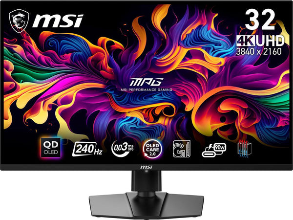 MSI MPG 321URX QD-OLED 32" 16:9, QD-OLED Gaming Monitor, 240Hz 0.03ms, 3840 x