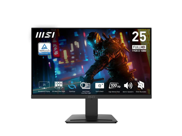 MSI 24.5" FHD (1920 x 1080) IPS Gaming Office Monitor – 100Hz, 1ms, Adaptive