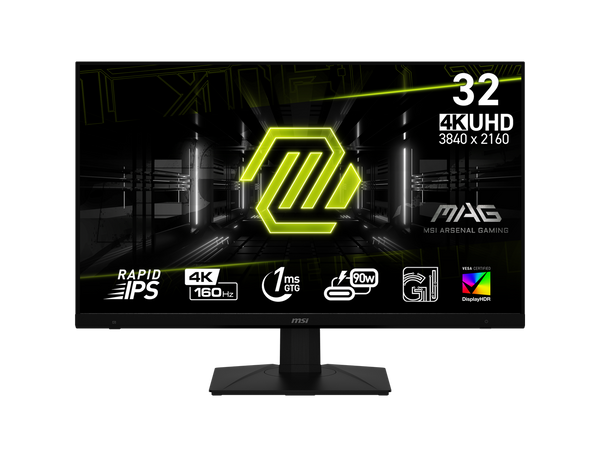 MSI 32" 160 Hz Rapid IPS UHD Gaming Monitor FreeSync Premium (AMD Adaptive Sync)