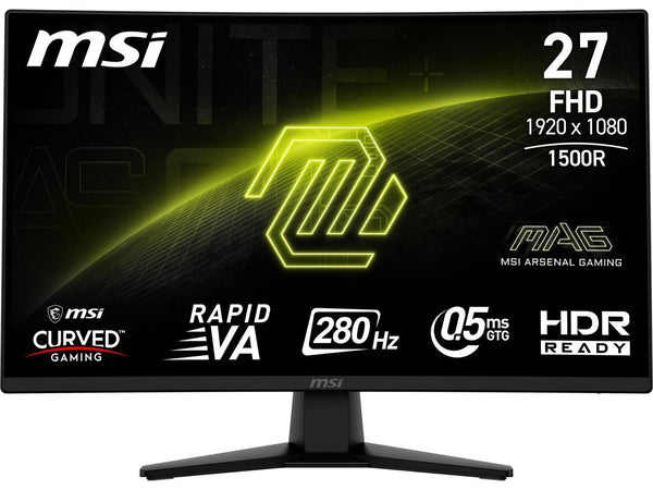 MSI 27" 280 Hz Rapid VA FHD Gaming Monitor 0.5ms (GTG) Adaptive Sync 1920 x 1080