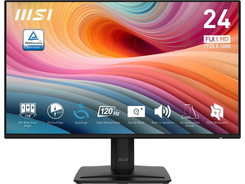 MSI PRO MP242A E2 24-inch IPS 1920 x 1080 (FHD) Gaming Office Monitor, 120Hz,