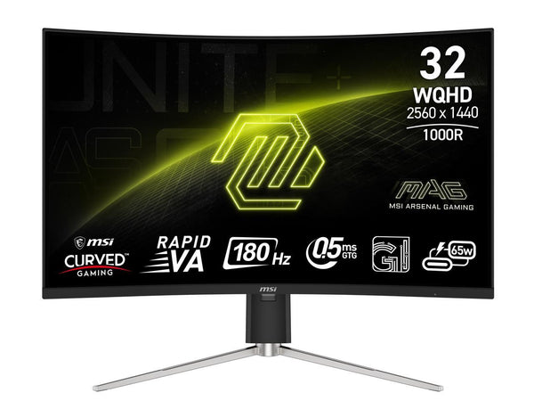 MSI 31.5" 180 Hz VA QHD Gaming Monitor Adaptive Sync MAG 325CQRF QD E2