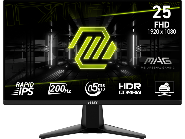 MSI 25" (24.5") 200 Hz Rapid IPS FHD Gaming Monitor Adaptive Sync 83% ADOBE RGB