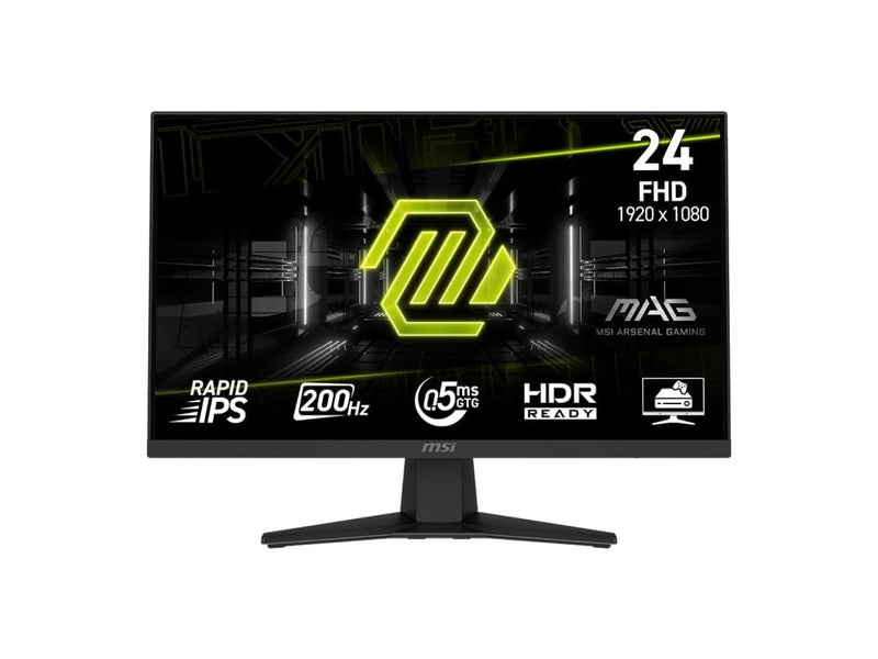 MSI 24" 200 Hz Rapid IPS FHD Gaming Monitor Adaptive Sync MAG 244F
