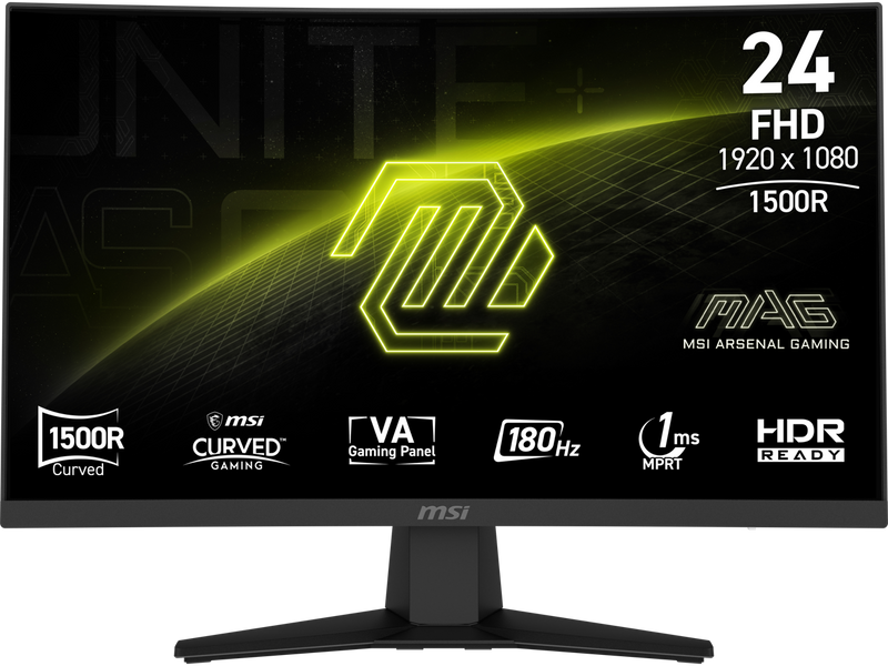 MSI 24" 180 Hz VA FHD Gaming Monitor Adaptive Sync 87% ADOBE RGB / 84% DCI-P3 /