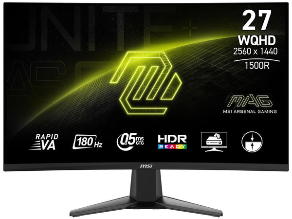 MSI 27" 180 Hz Rapid VA QHD Gaming Monitor FreeSync (AMD Adaptive Sync) 80%