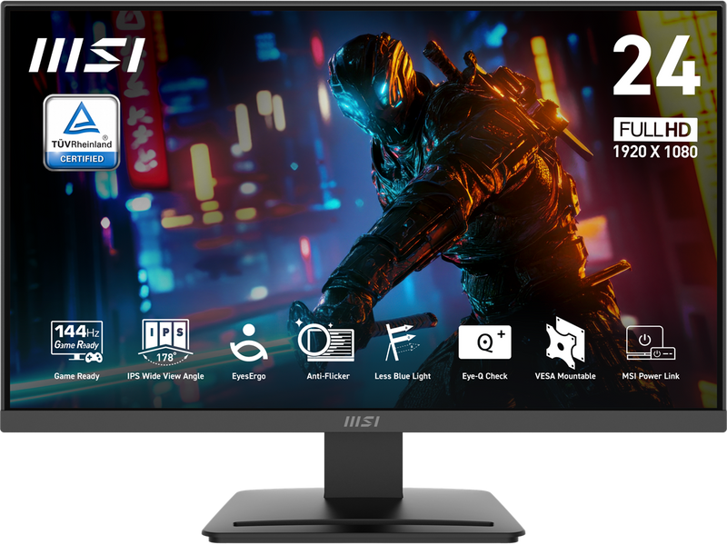 MSI PRO MP243L E14 Gaming Monitor 24" IPS 1920 x 1080 (FHD), 144Hz,