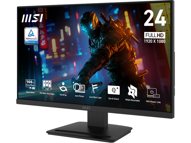 MSI PRO MP243L E14 Gaming Monitor 24" IPS 1920 x 1080 (FHD), 144Hz,