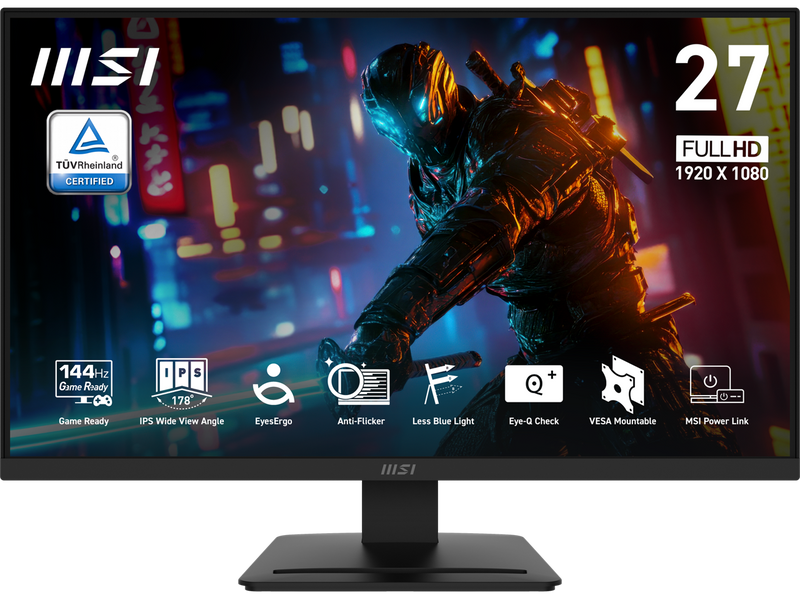 MSI PRO MP273L E14 27-inch IPS 1920 x 1080 (FHD) Gaming Office Monitor, 144Hz,