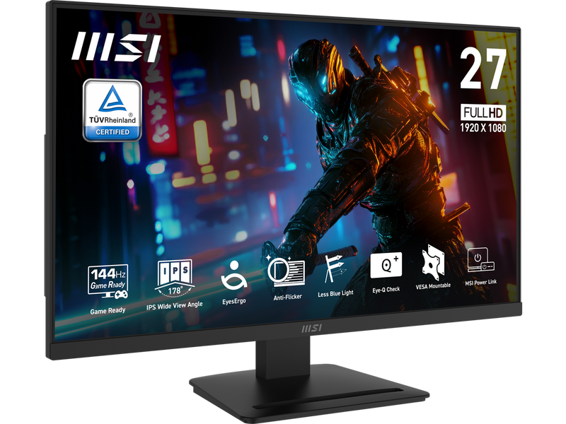 MSI PRO MP273L E14 27-inch IPS 1920 x 1080 (FHD) Gaming Office Monitor, 144Hz,