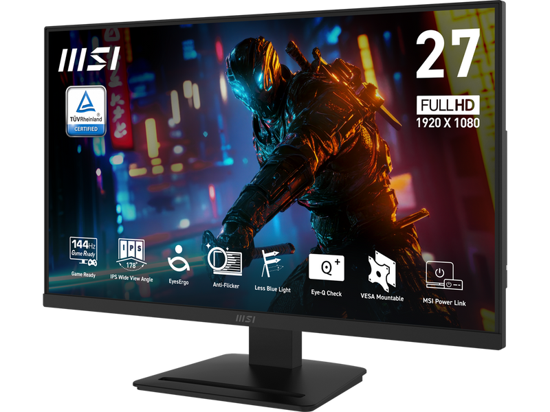 MSI PRO MP273L E14 27-inch IPS 1920 x 1080 (FHD) Gaming Office Monitor, 144Hz,