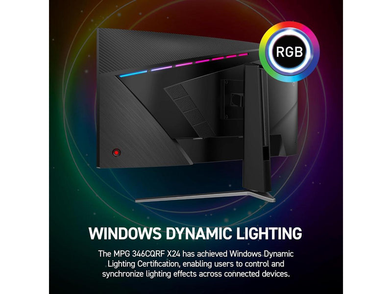 MSI 34" 3440x1440 240 Hz Rapid VA UWQHD Gaming Monitor FreeSync (AMD Adaptive