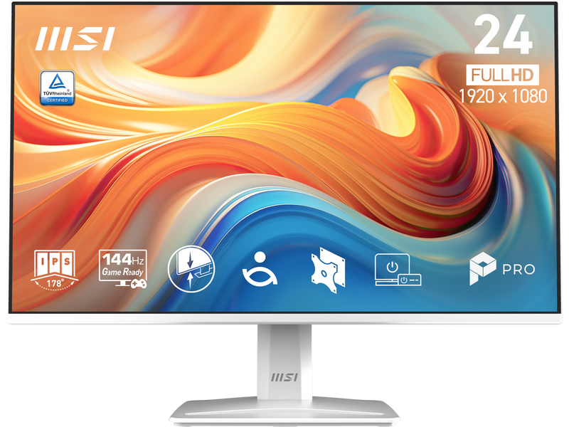 MSI PRO MP243W E14 24-inch IPS 1920 x 1080 (FHD) Computer Monitor, 144Hz,