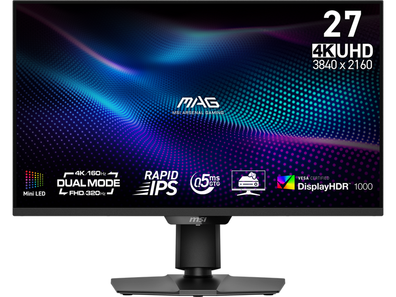 MSI MAG 274UPDF E16M 27" 4K UHD Mini-LED Gaming Monitor 3840x2160 160Hz 0.5ms