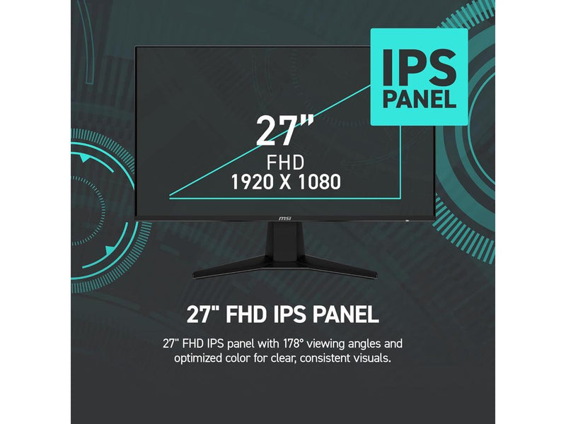 MSI G275L E14 27" FHD Gaming Monitor 1920x1080 144Hz 1ms FreeSync IPS HDR Ready