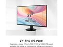MSI 27 inch Full HD 100Hz IPS Adaptive Sync 1ms Computer Monitor for both work &