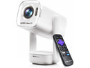 Aurzen Roku TV USB-C Powered Smart Portable Projector with Wifi and Bluetooth,