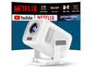 AKIYO O4 Projector, 2026 Upgraded Mini Projector Full HD 1080P WiFi Bluetooth,