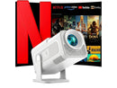 WOLFANG 4K Mini Projector, Built-in Apps/Official Netflix, 26000 Lumen WiFi 6