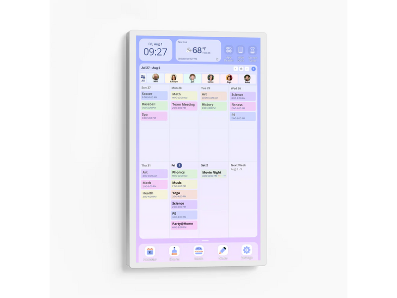 Cozyla Calendar+ Gen2 32" 1080P FHD - White  CD-8V543F2