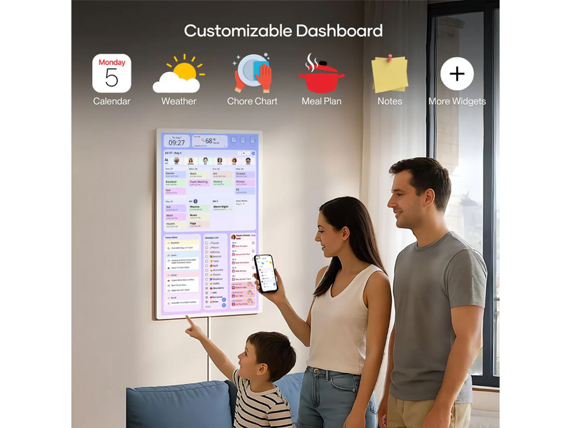 Cozyla Calendar+ Gen2 32" 1080P FHD - White  CD-8V543F2