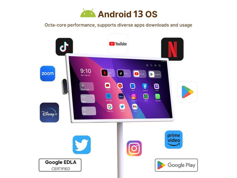 Cozyla 32" Tablet TV - 1080P Full HD - White  CD-7V541F White US