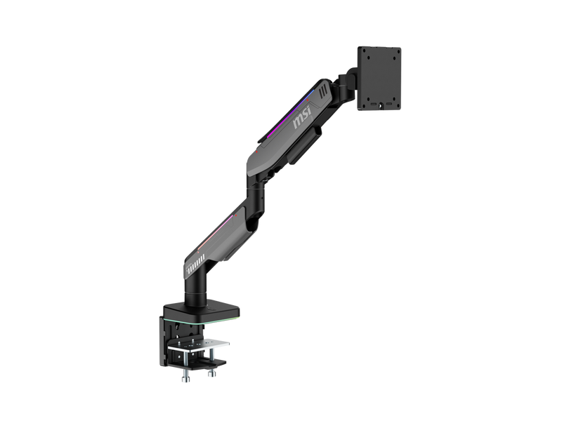 MSI MPG MT201R - Premium RGB Single Monitor Stand Arm,  Supports 17-49" Screens