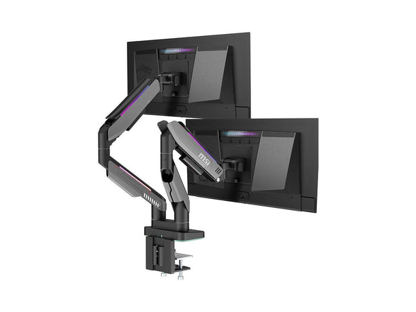 MSI MPG MT201DR - Premium RGB Dual Monitor Stand Arms, 17-35" Support, VESA