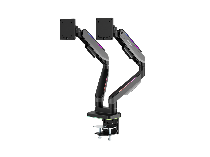 MSI MPG MT201DR V2 - Premium RGB Dual Monitor Stand Arms, 17-35" Support, VESA