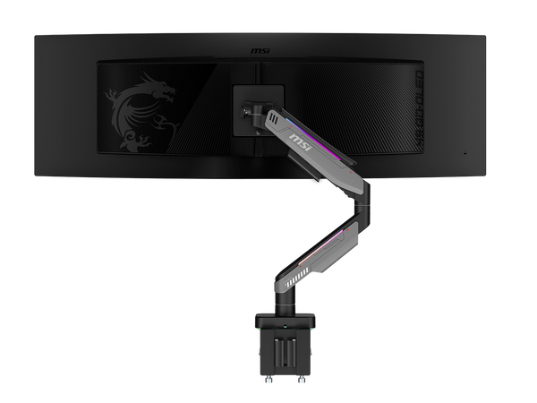 MSI MPG MT201R V2 - Premium RGB Single Monitor Stand Arm,  Supports 17-49"