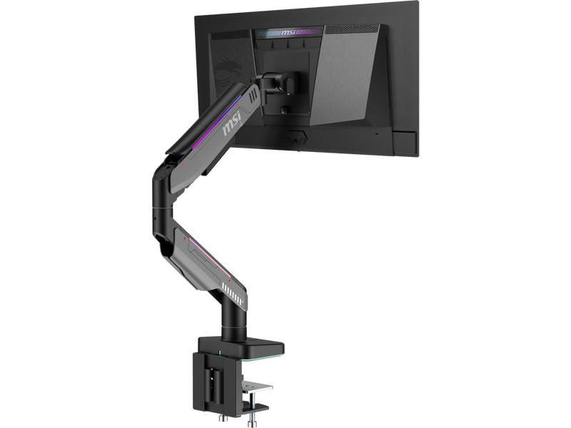 MSI MPG MT201R V2 - Premium RGB Single Monitor Stand Arm,  Supports 17-49"