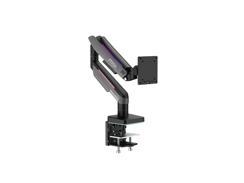 MSI MPG MT201R V2 - Premium RGB Single Monitor Stand Arm,  Supports 17-49"