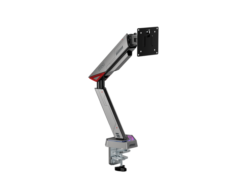 MSI MPG MT161R - Premium RGB Single Monitor Stand Arm,  Supports 17-45" Screens