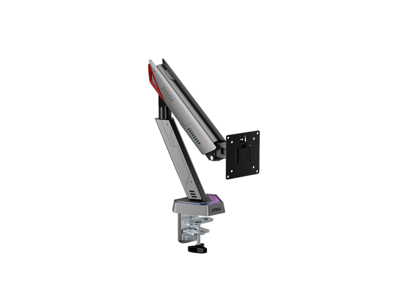 MSI MPG MT161R - Premium RGB Single Monitor Stand Arm,  Supports 17-45" Screens