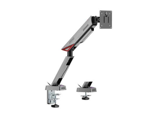 MSI MPG MT161R - Premium RGB Single Monitor Stand Arm,  Supports 17-45" Screens