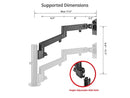 SIIG Replaceable Articulating Separate Arm - Steel, Nylon, Aluminum - Black