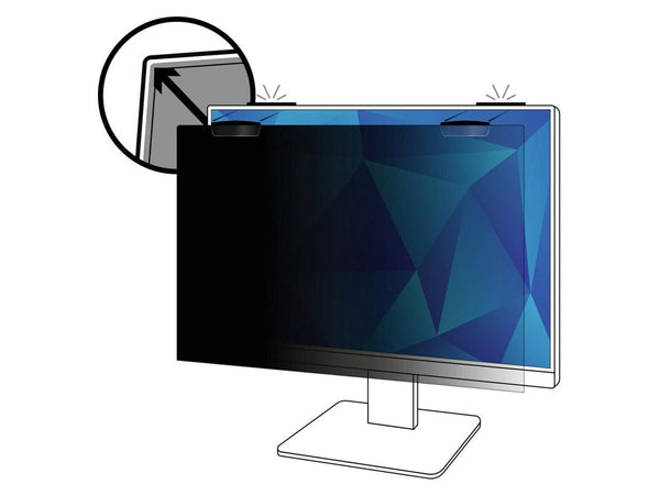 3M Privacy Screen Filter Black For 25" Widescreen LCD Monitor - 16:9 - Scratch