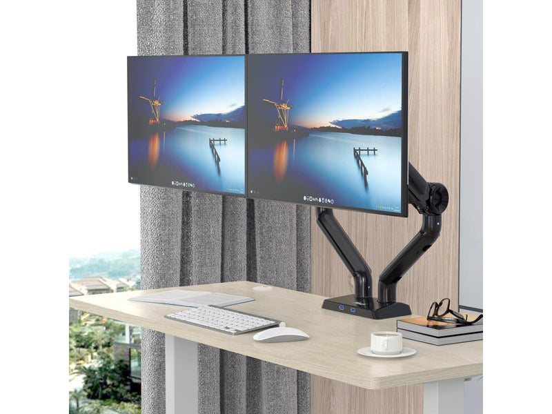 Rosewill Premium Dual Monitor Mount, 13 to 35 Inch, Premium Dual Monitor Mount