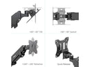 Rosewill Dual Monitor Mount, 15 -32 Inch Monitor Mount 2 Monitors, Ergonomic