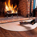 Plow Hearth 27"x48" Half Round Flame Resistant Rug B005F03A9I - New - Brand New