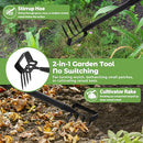 GENERIC HEAVY DUTY STIRRUP HOE,CULTIVATOR,62" HANDLE,GARDEN HOE,WEEDING RAKE - Brand New