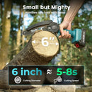 Seesii Mini Chainsaw, 6-inch Mini Chainsaw Cordless, Handheld Electric Power - Like New