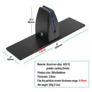4 Pack Black Office Desk Partition Clamp, T Shaped Sneeze Guard Bracket Support - Like New