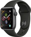 For Parts: Apple Watch 4 GPS 40mm Gray Aluminum Case with Black Sport Band -CRACKED LCD