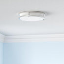 TOBUSA 36W LED FLUSH MOUNT CEILING 13" 3600LM 5CCT - BRUSHED NICKLE - Like New