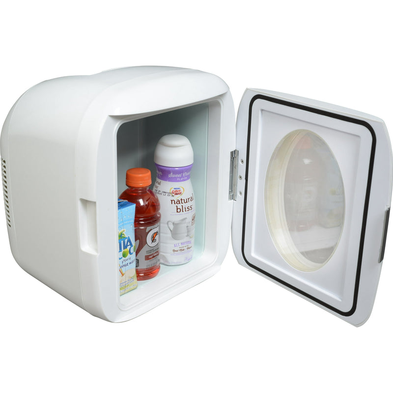 UBER APPLIANCE UBER CHILL XL 9 LITER 12-CAN RETRO PORTABLE MINI FRIDGE - WHITE - Like New