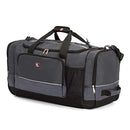 SWISSGEAR APEX DUFFLE BAG TRAVEL GYM BUNGEE-CORD SYSTEM 9000204227 Gray/Black - Brand New