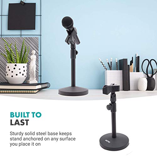 MOVO TMC-5 HEAVY DUTY DESKTOP MICROPHONE STAND WITH WEIGHTED ROUND BASE - Like New