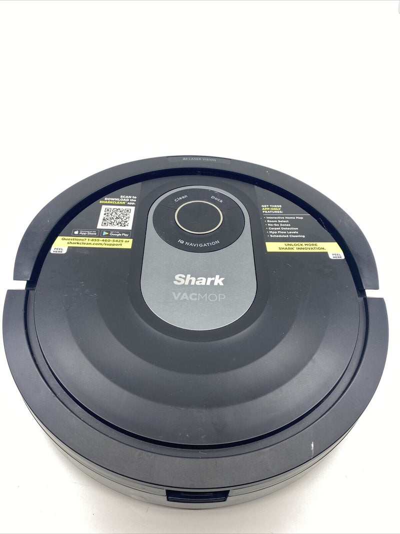 Shark AI ROBOT WET DRY ROBOT FLOOR CLEANER RV2001WRUS VACMOP - BLACK/SILVER Like New