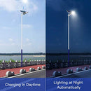 HCOOR 100W Solar Street Lights Outdoor IP65 Waterproof Dusk to Dawn - Brand New